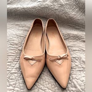 Prada Nude Flats Size 38.5